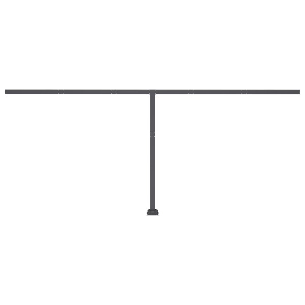 Toldo retráctil manual con luz LED crema 500x350 cm