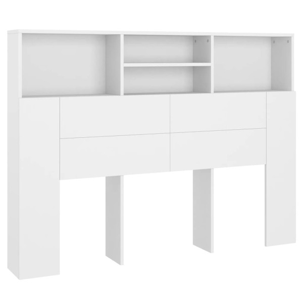 Mueble cabecero blanco 140x19x103,5 cm Mueble cabecero blanco 140x19x103,5 cm