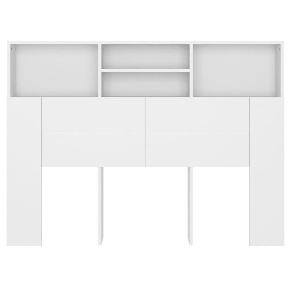 Mueble cabecero blanco 140x19x103,5 cm Mueble cabecero blanco 140x19x103,5 cm