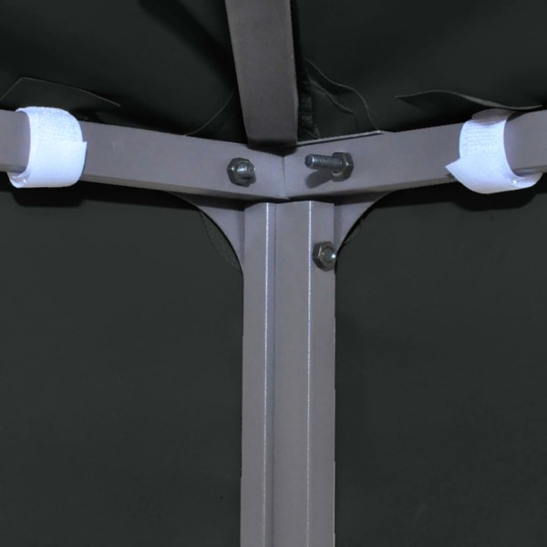 Toldo de cenador 2 niveles 310 g/m² 3x3 m negro Toldo de cenador 2 niveles 310 g/m² 3x3 m negro