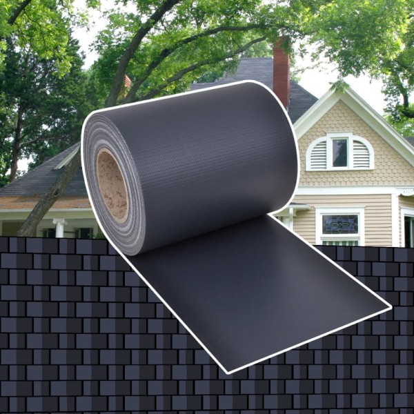Panel de valla de PVC gris oscuro 70x0,19 m Panel de valla de PVC gris oscuro 70x0,19 m