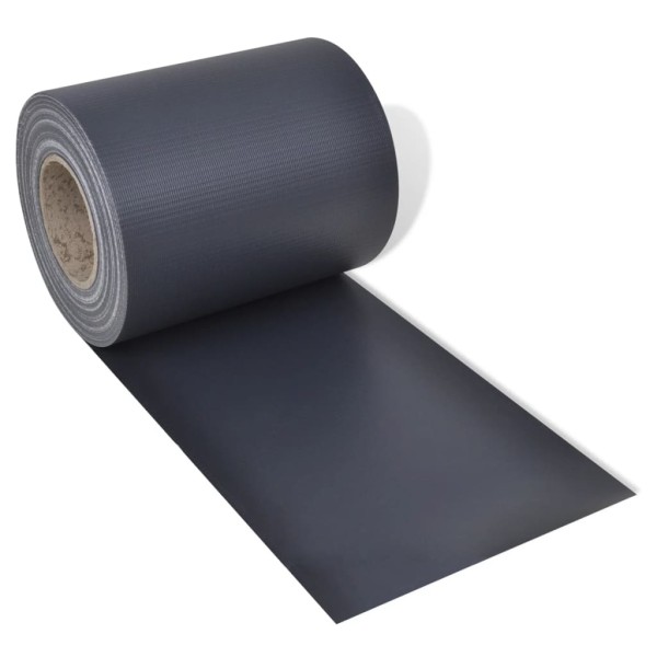 Panel de valla de PVC gris oscuro 70x0,19 m Panel de valla de PVC gris oscuro 70x0,19 m