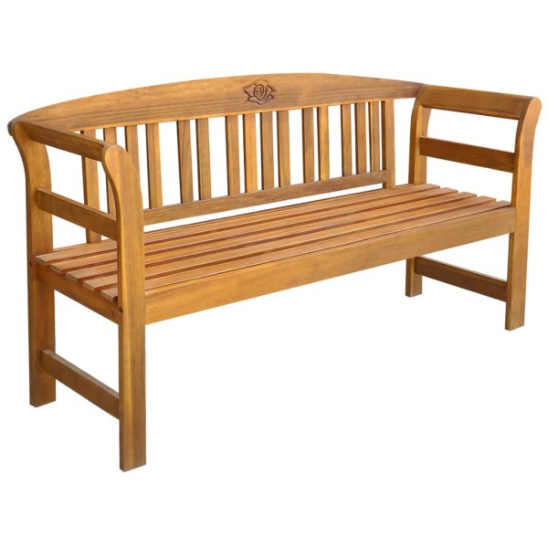 Banco de jardín 157 cm madera acacia maciza Banco de jardín 157 cm madera acacia maciza