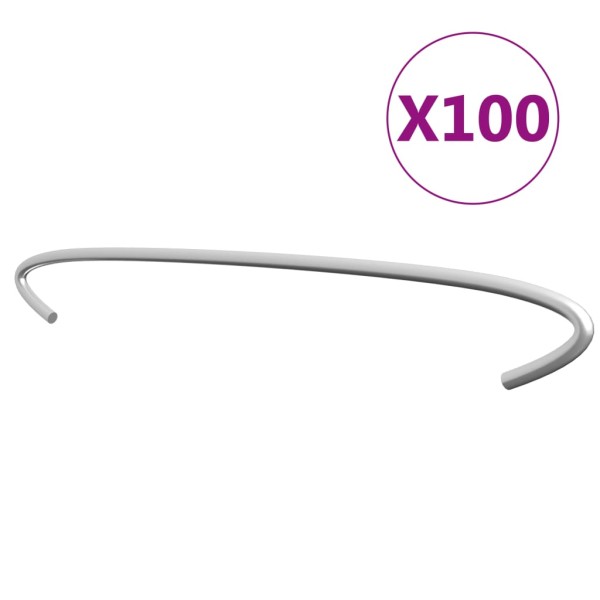 Ganchos de gaviones 100 unidades acero galvanizado 50 cm Ganchos de gaviones 100 unidades acero galvanizado 50 cm