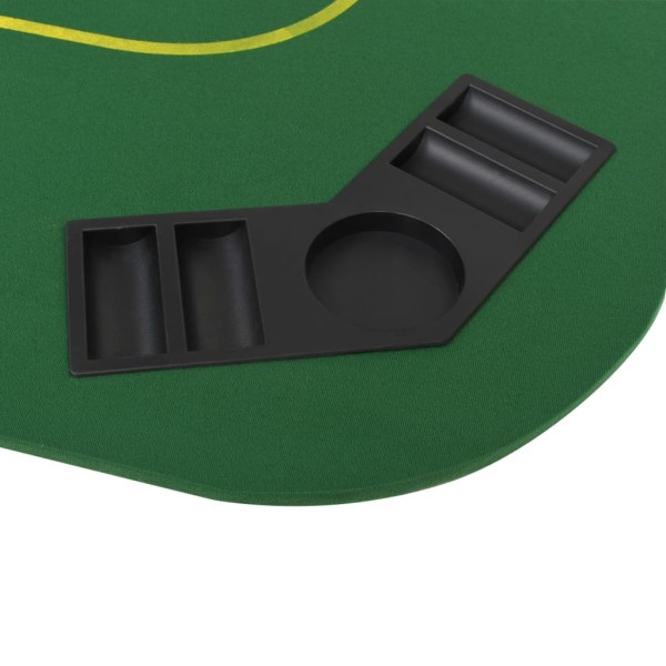 Superficie de póker 8 jugadores plegable en 4 rectangular verde Superficie de póker 8 jugadores plegable en 4 rectangular verde