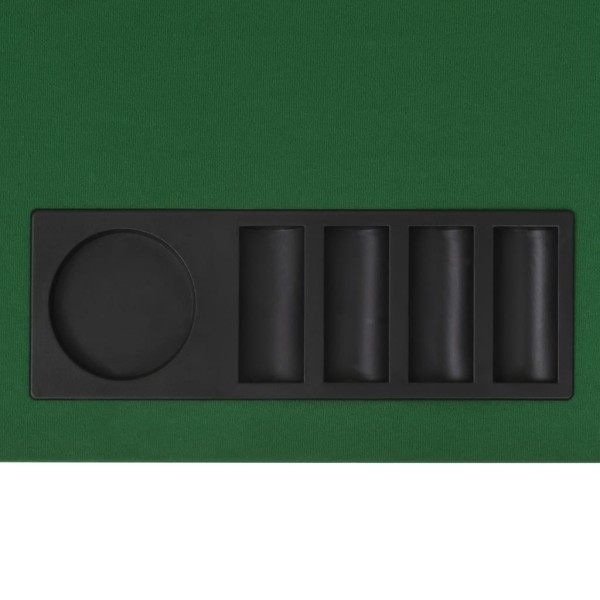 Superficie de póker 8 jugadores plegable en 4 rectangular verde Superficie de póker 8 jugadores plegable en 4 rectangular verde