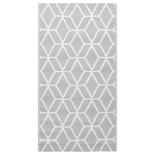 Alfombra de exterior PP gris 190x290 cm Alfombra de exterior PP gris 190x290 cm