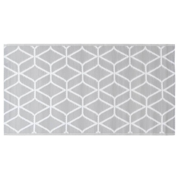 Alfombra de exterior PP gris 190x290 cm Alfombra de exterior PP gris 190x290 cm