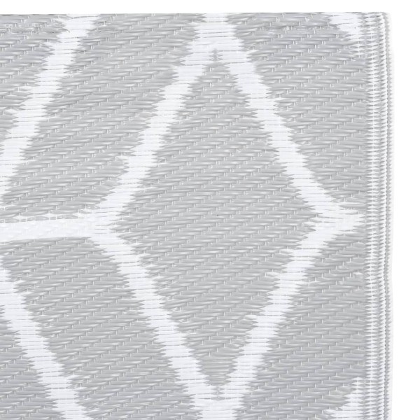 Alfombra de exterior PP gris 190x290 cm Alfombra de exterior PP gris 190x290 cm