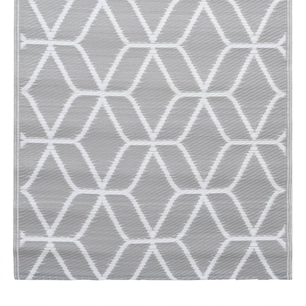 Alfombra de exterior PP gris 190x290 cm Alfombra de exterior PP gris 190x290 cm