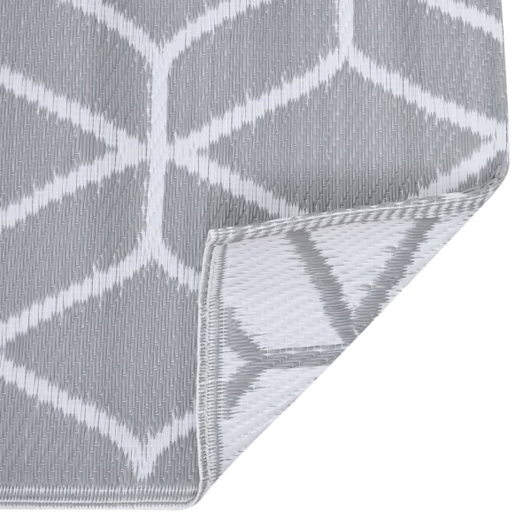 Alfombra de exterior PP gris 190x290 cm Alfombra de exterior PP gris 190x290 cm