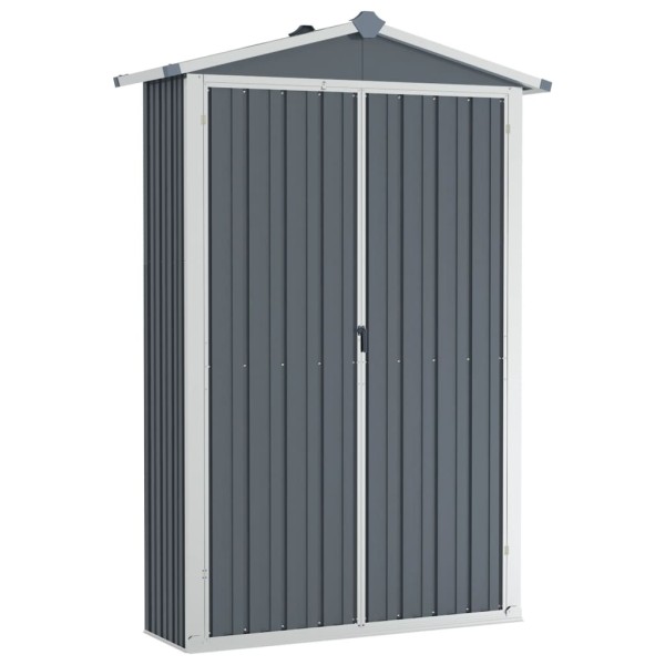 Cobertizo de jardín acero galvanizado gris 116x45x175 cm Cobertizo de jardín acero galvanizado gris 116x45x175 cm