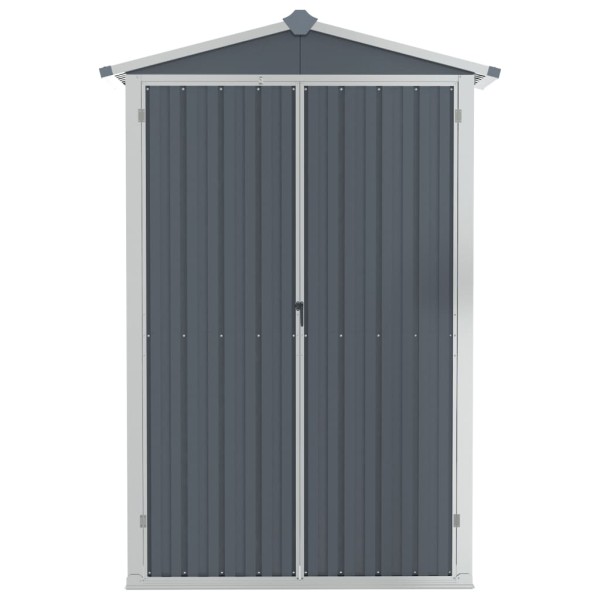 Cobertizo de jardín acero galvanizado gris 116x45x175 cm Cobertizo de jardín acero galvanizado gris 116x45x175 cm