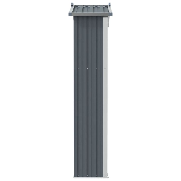 Cobertizo de jardín acero galvanizado gris 116x45x175 cm Cobertizo de jardín acero galvanizado gris 116x45x175 cm