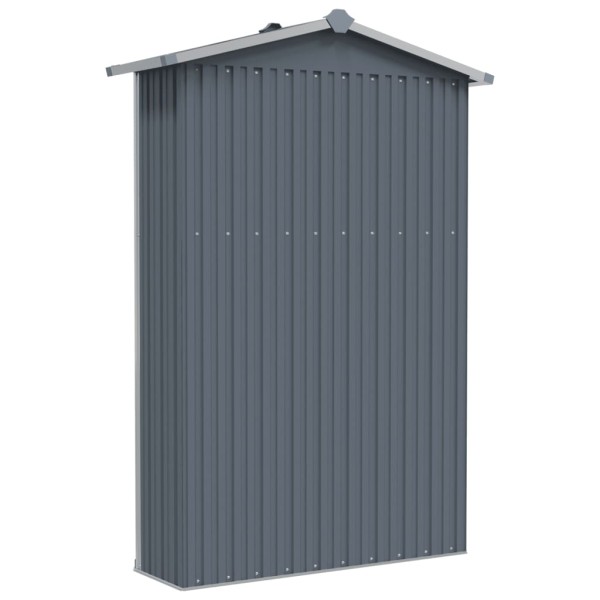 Cobertizo de jardín acero galvanizado gris 116x45x175 cm Cobertizo de jardín acero galvanizado gris 116x45x175 cm