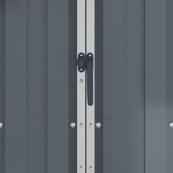 Cobertizo de jardín acero galvanizado gris 116x45x175 cm Cobertizo de jardín acero galvanizado gris 116x45x175 cm