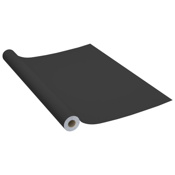 Láminas autoadhesivas muebles PVC negro 500x90 cm Láminas autoadhesivas muebles PVC negro 500x90 cm