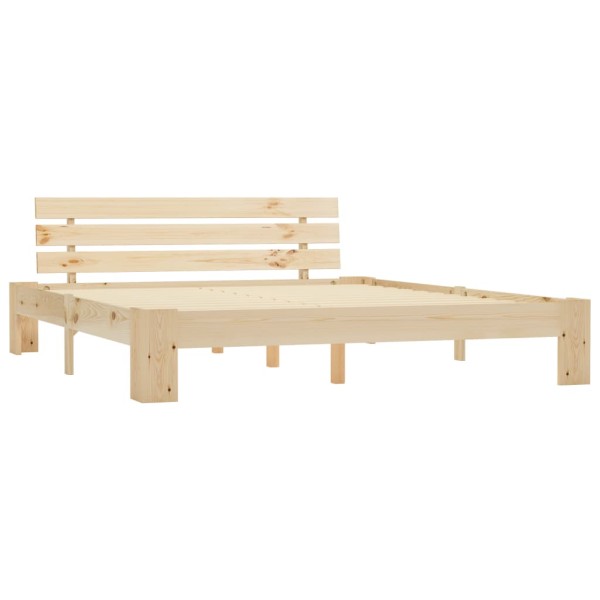 Estructura de cama de madera maciza de pino 180x200 cm Estructura de cama de madera maciza de pino 180x200 cm