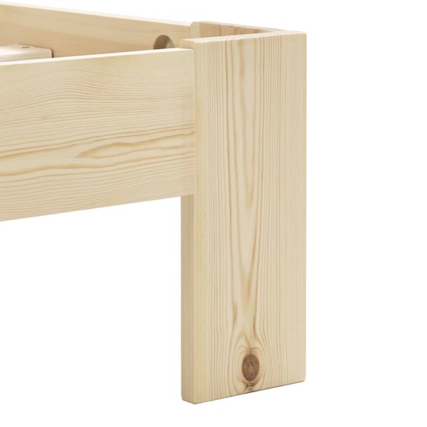 Estructura de cama de madera maciza de pino 180x200 cm Estructura de cama de madera maciza de pino 180x200 cm