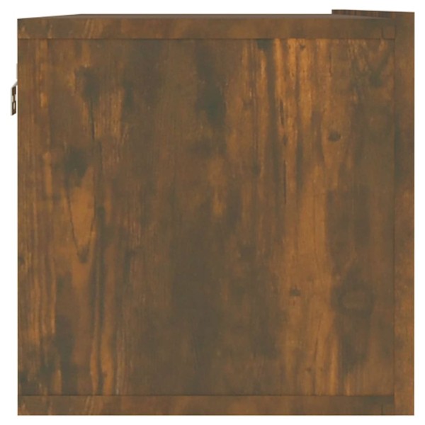 Mueble de pared TV contrachapado roble ahumado 120x30x30 cm Mueble de pared TV contrachapado roble ahumado 120x30x30 cm