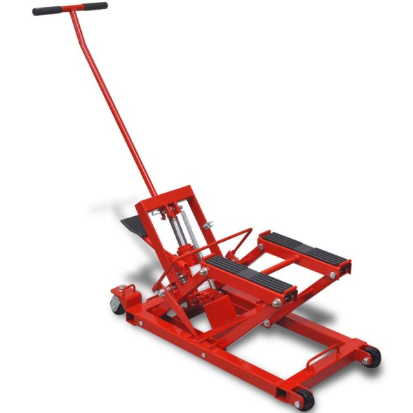 Gato hidráulico de motocicleta/ATV 680 kg rojo Gato hidráulico de motocicleta/ATV 680 kg rojo