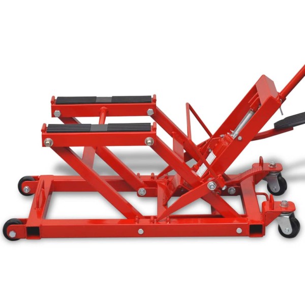 Gato hidráulico de motocicleta/ATV 680 kg rojo Gato hidráulico de motocicleta/ATV 680 kg rojo