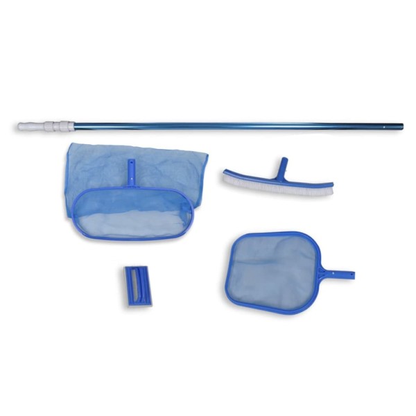 Conjunto De Limpieza De Piscina - Cepillo 2 Recojehojas 1 Mango Conjunto De Limpieza De Piscina - Cepillo 2 Recojehojas 1 Mango