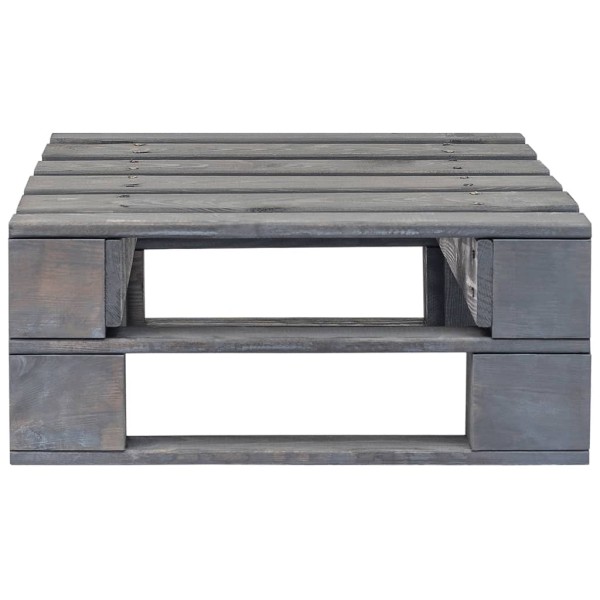 Otomana de palés para jardín madera gris Otomana de palés para jardín madera gris