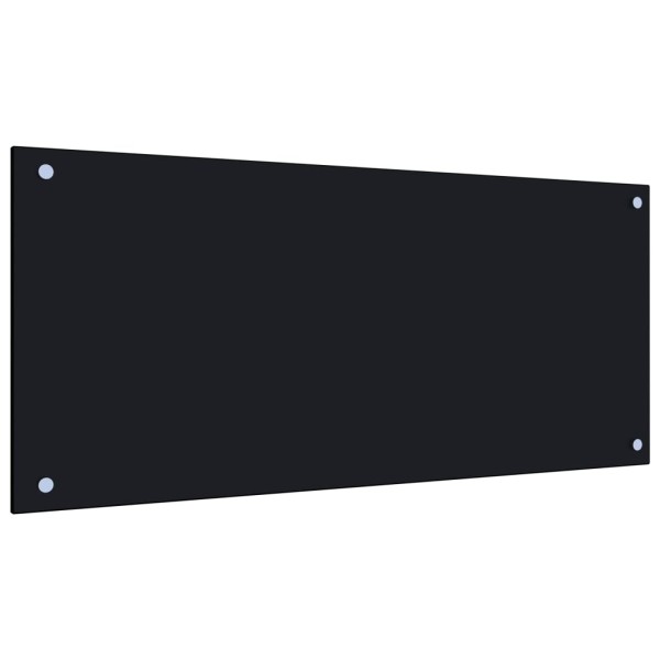 Protección salpicaduras cocina vidrio templado negro 90x40 cm Protección salpicaduras cocina vidrio templado negro 90x40 cm