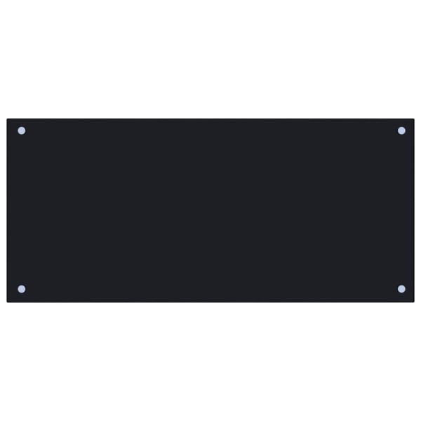 Protección salpicaduras cocina vidrio templado negro 90x40 cm Protección salpicaduras cocina vidrio templado negro 90x40 cm