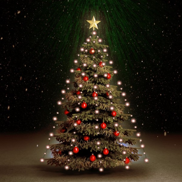 Red de luces de árbol de Navidad con 210 LEDs 210 cm Red de luces de árbol de Navidad con 210 LEDs 210 cm