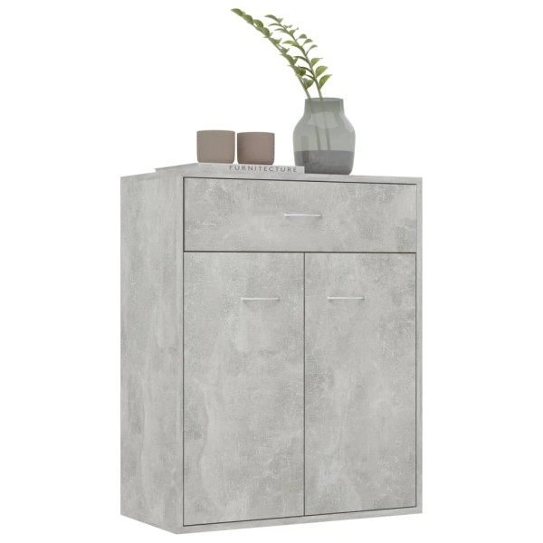 Aparador de madera contrachapada gris hormigón 60x30x75 cm Aparador de madera contrachapada gris hormigón 60x30x75 cm