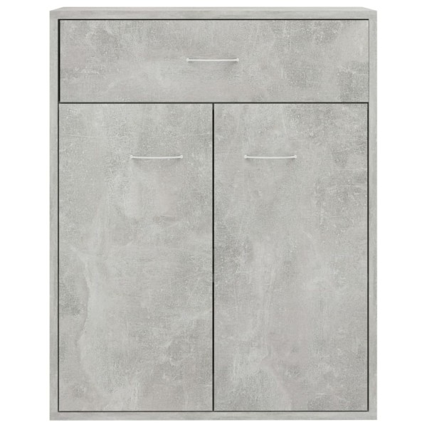 Aparador de madera contrachapada gris hormigón 60x30x75 cm Aparador de madera contrachapada gris hormigón 60x30x75 cm