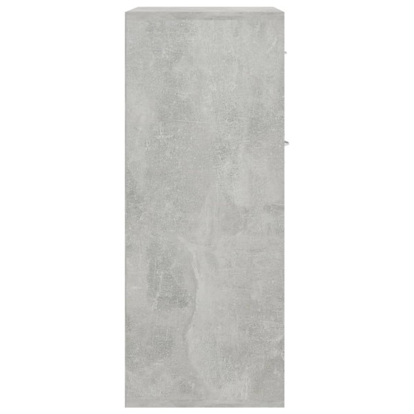 Aparador de madera contrachapada gris hormigón 60x30x75 cm Aparador de madera contrachapada gris hormigón 60x30x75 cm