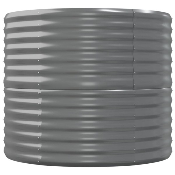 Jardinera arriate acero recubrimiento polvo gris 152x80x68 cm Jardinera arriate acero recubrimiento polvo gris 152x80x68 cm