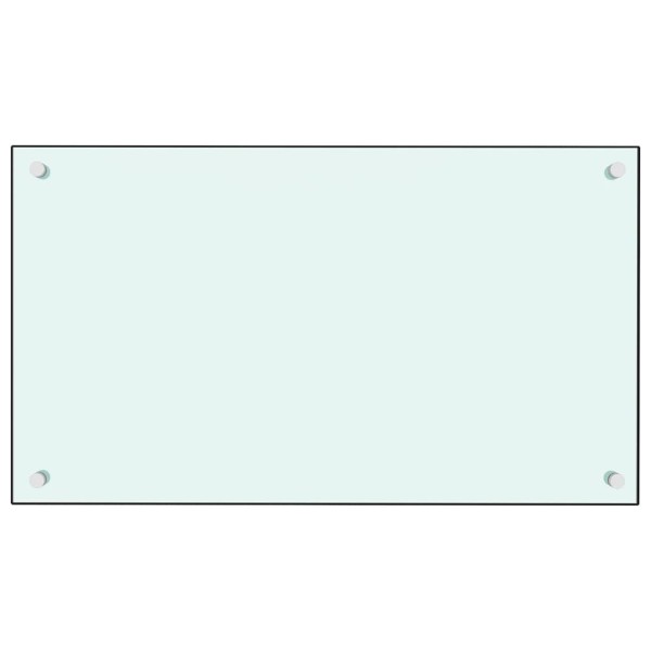 Protección salpicaduras cocina vidrio templado blanco 70x40 cm Protección salpicaduras cocina vidrio templado blanco 70x40 cm