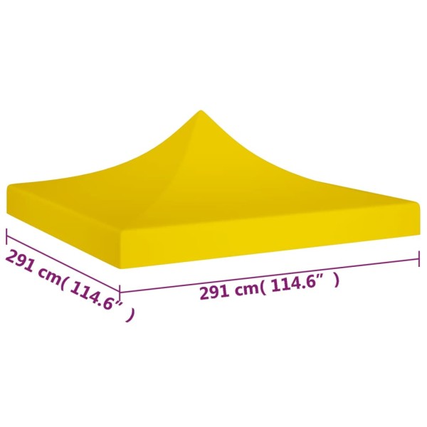Techo de carpa para celebraciones amarillo 3x3 m 270 g/m² Techo de carpa para celebraciones amarillo 3x3 m 270 g/m²