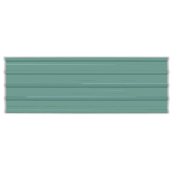 Panel para tejado acero galvanizado verde 12 unidades Panel para tejado acero galvanizado verde 12 unidades