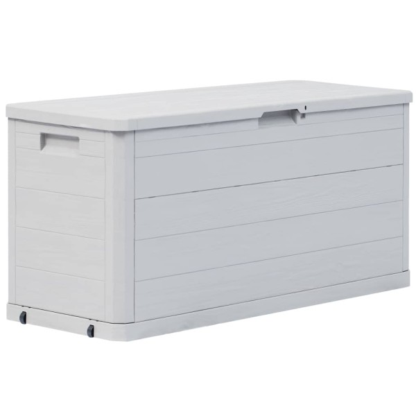 Caja de almacenamiento de jardín 280 L gris claro Caja de almacenamiento de jardín 280 L gris claro