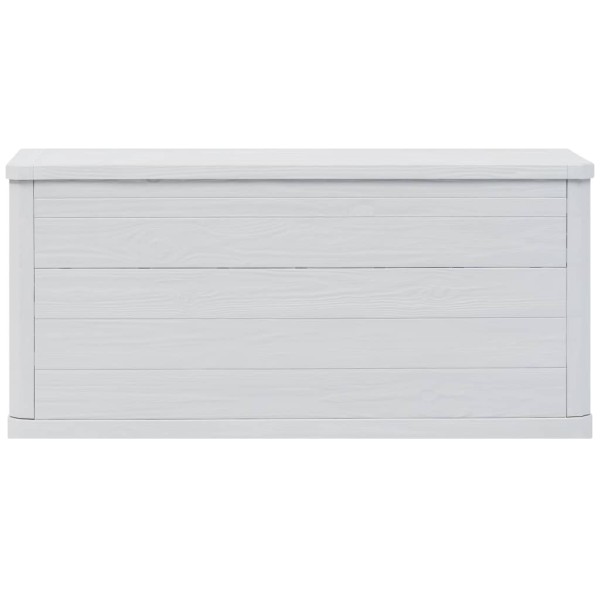 Caja de almacenamiento de jardín 280 L gris claro Caja de almacenamiento de jardín 280 L gris claro