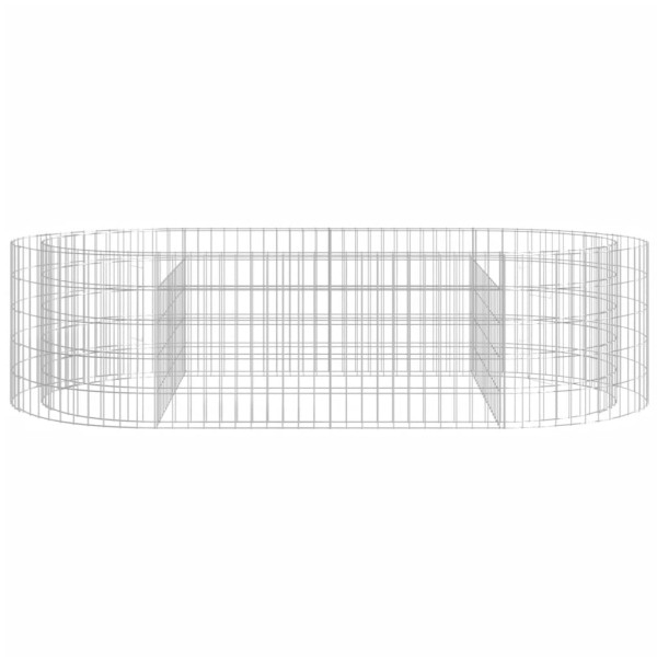 Arriate de gaviones de hierro galvanizado 200x100x50 cm Arriate de gaviones de hierro galvanizado 200x100x50 cm