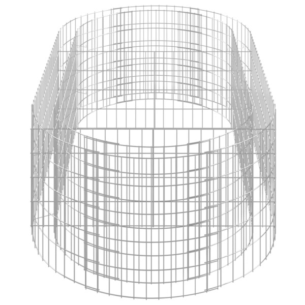 Arriate de gaviones de hierro galvanizado 200x100x50 cm Arriate de gaviones de hierro galvanizado 200x100x50 cm