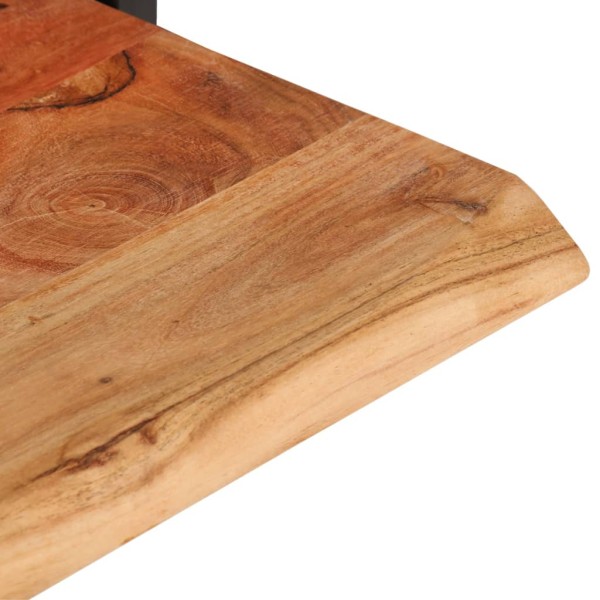 Estantes de pared 2 unidades madera maciza acacia 80x25x35 cm Estantes de pared 2 unidades madera maciza acacia 80x25x35 cm