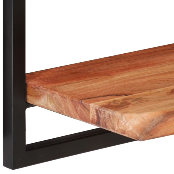 Estantes de pared 2 unidades madera maciza acacia 80x25x35 cm Estantes de pared 2 unidades madera maciza acacia 80x25x35 cm