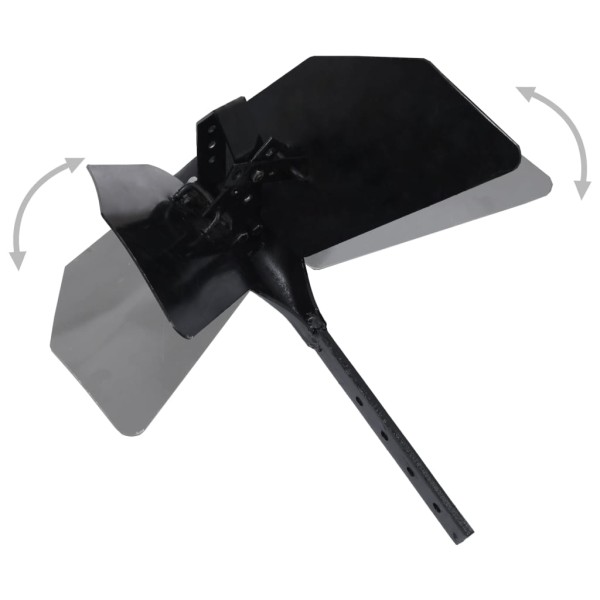 Accesorio para arado de metal negro Accesorio para arado de metal negro